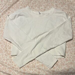 Amazon Cream Fitted Cropped long sleeve